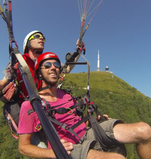 Aéroparapente paragliding - flights to the top of Puy de Dôme